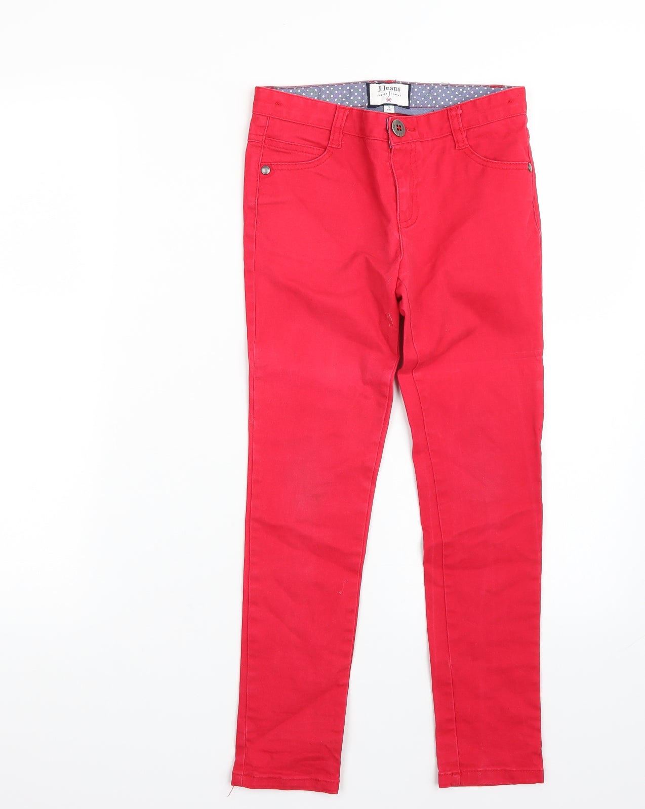 Jasper Conran Girls Red   Straight Jeans Size 9 Years