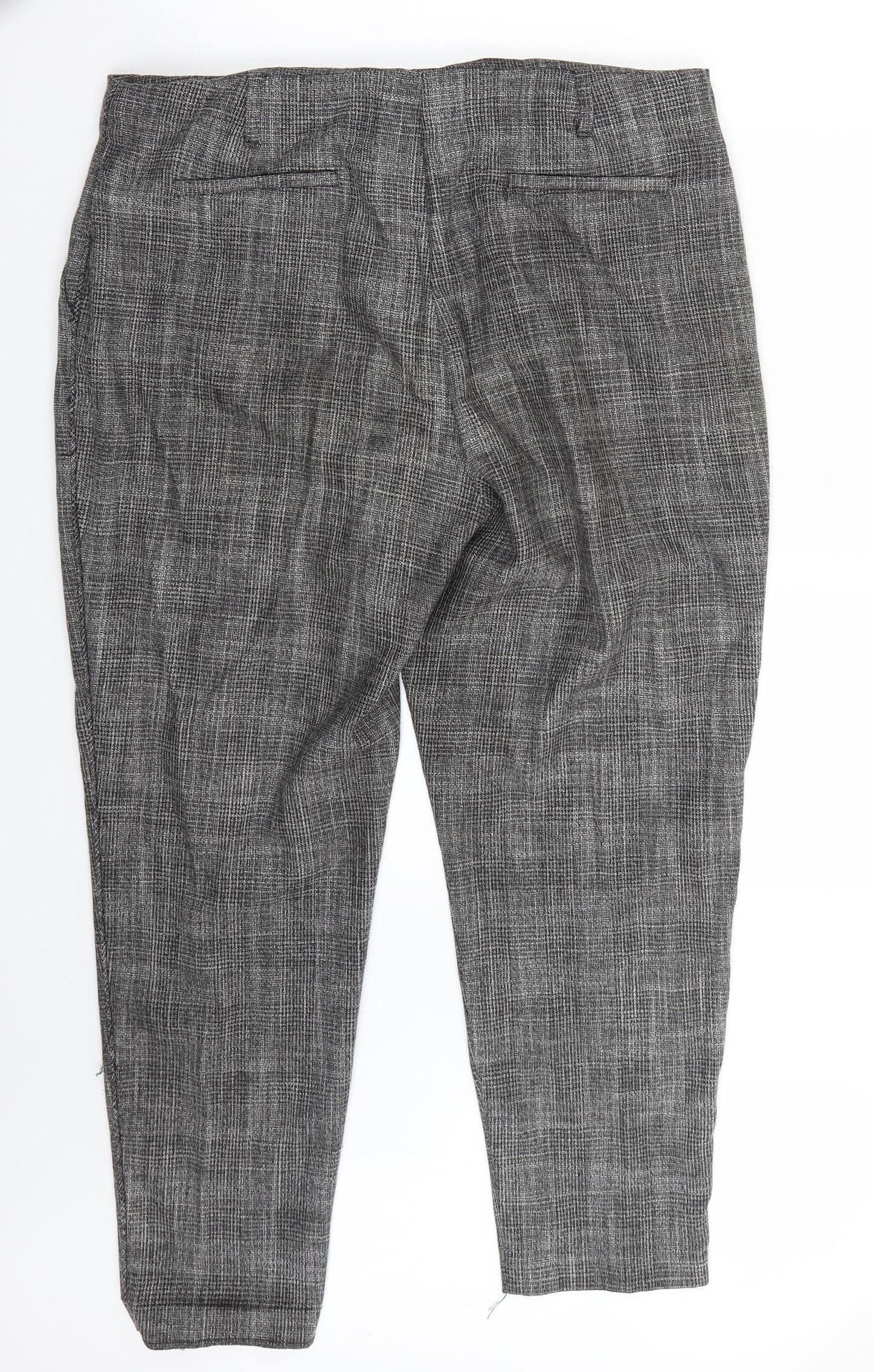 NEXT Womens Black   Capri Trousers Size 14 L27 in