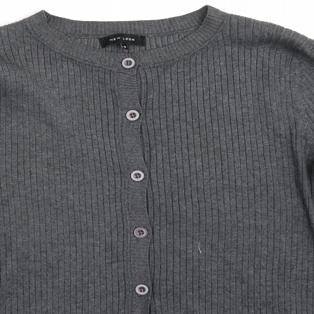 Newlook Womens Grey   Cardigan Jumper Size 16