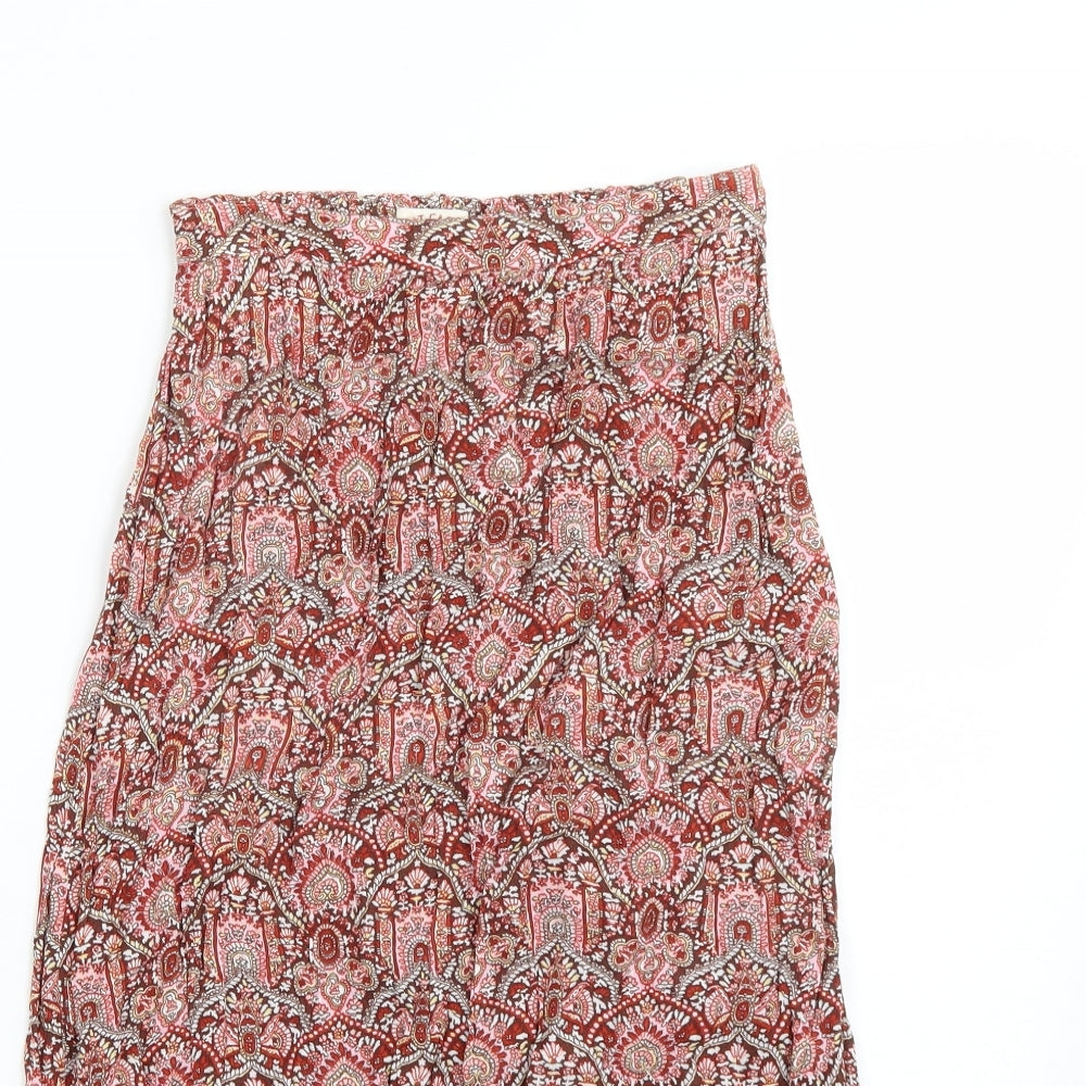 Fat Face Womens Red   A-Line Skirt Size 6