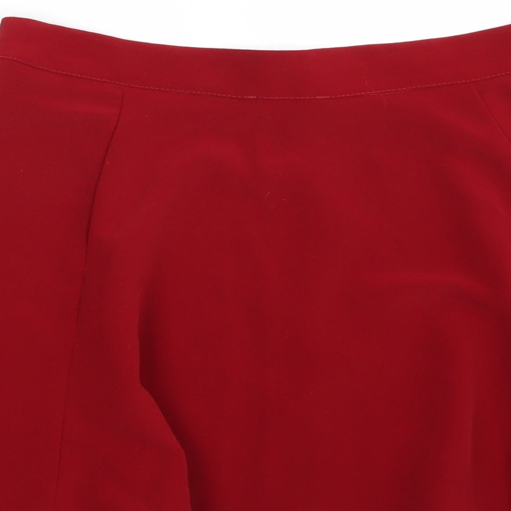 Bershka Womens Red   A-Line Skirt Size M