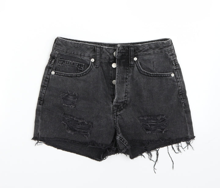 H&M Womens Black Bermuda Shorts Size 4