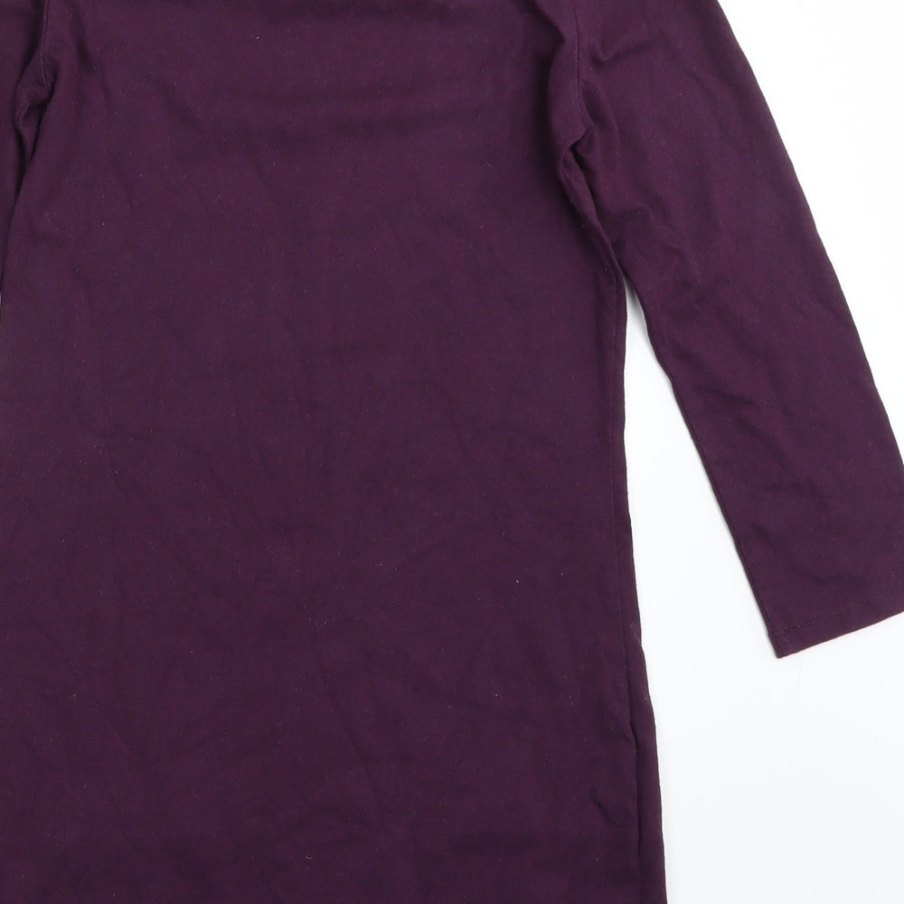 Marks and Spencer Womens Purple   Basic T-Shirt Size 8