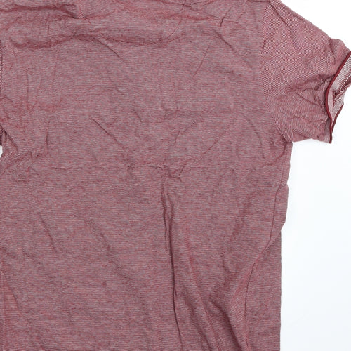 Brave Soul Mens Red    T-Shirt Size M
