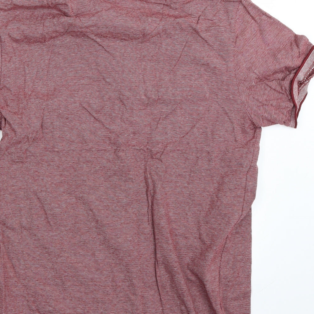 Brave Soul Mens Red    T-Shirt Size M