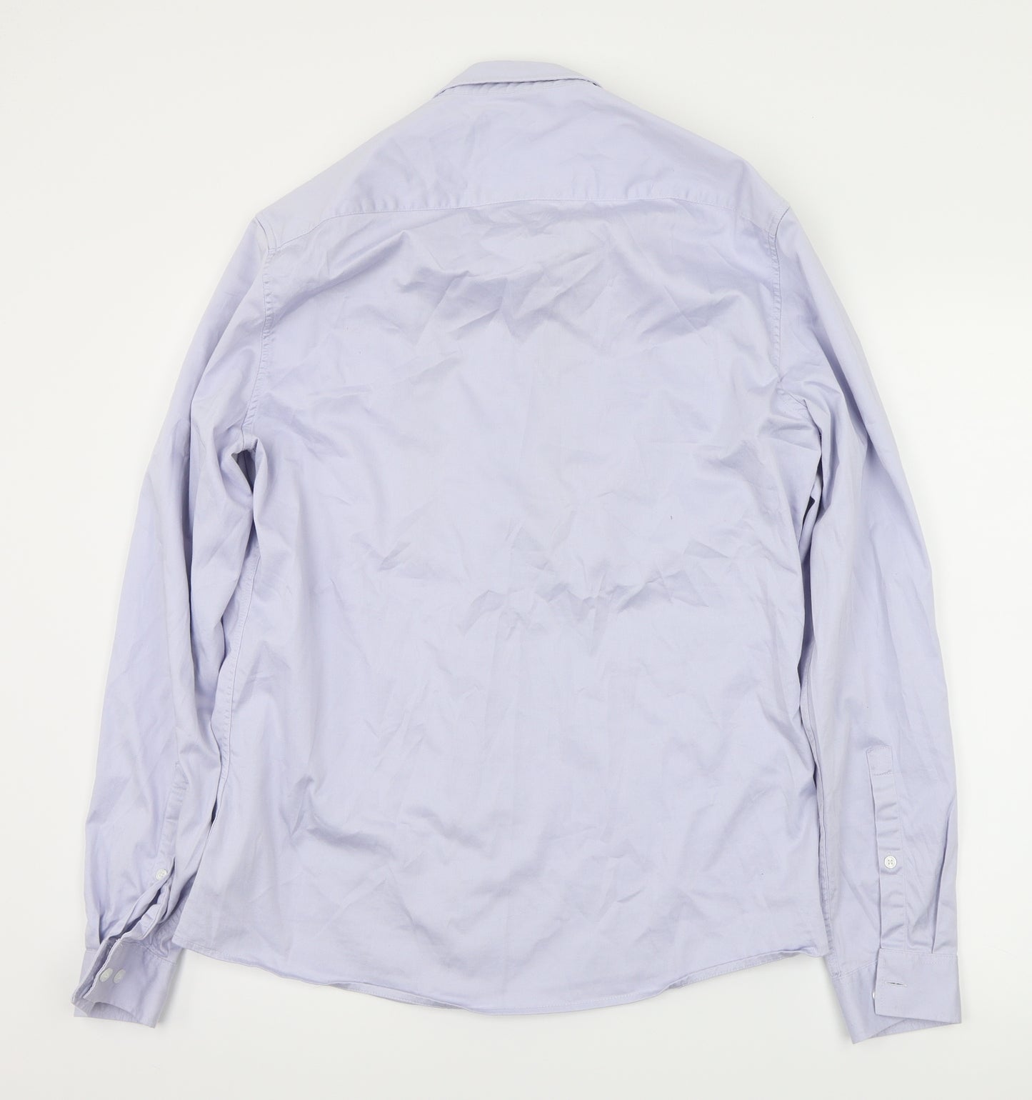 ASOS Womens Blue Floral  Basic Button-Up Size L