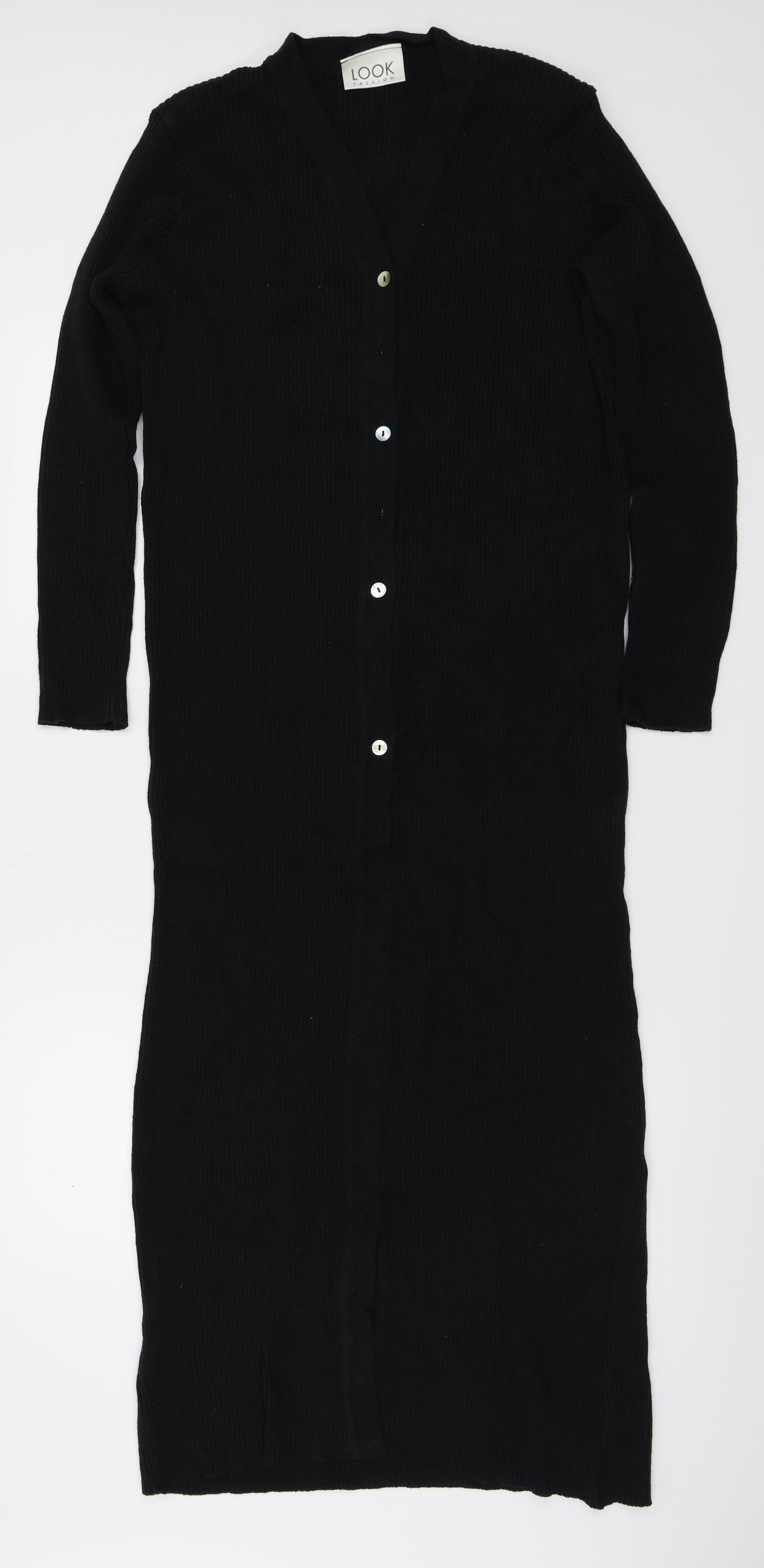 Look Fashion  Womens Black   Cardigan Jumper Size M