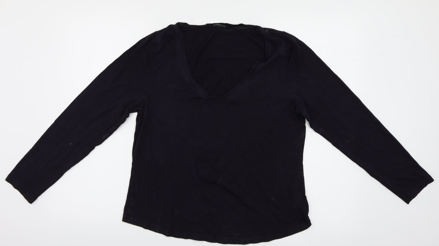 Florence + Fred  Womens Blue   Basic T-Shirt Size 20