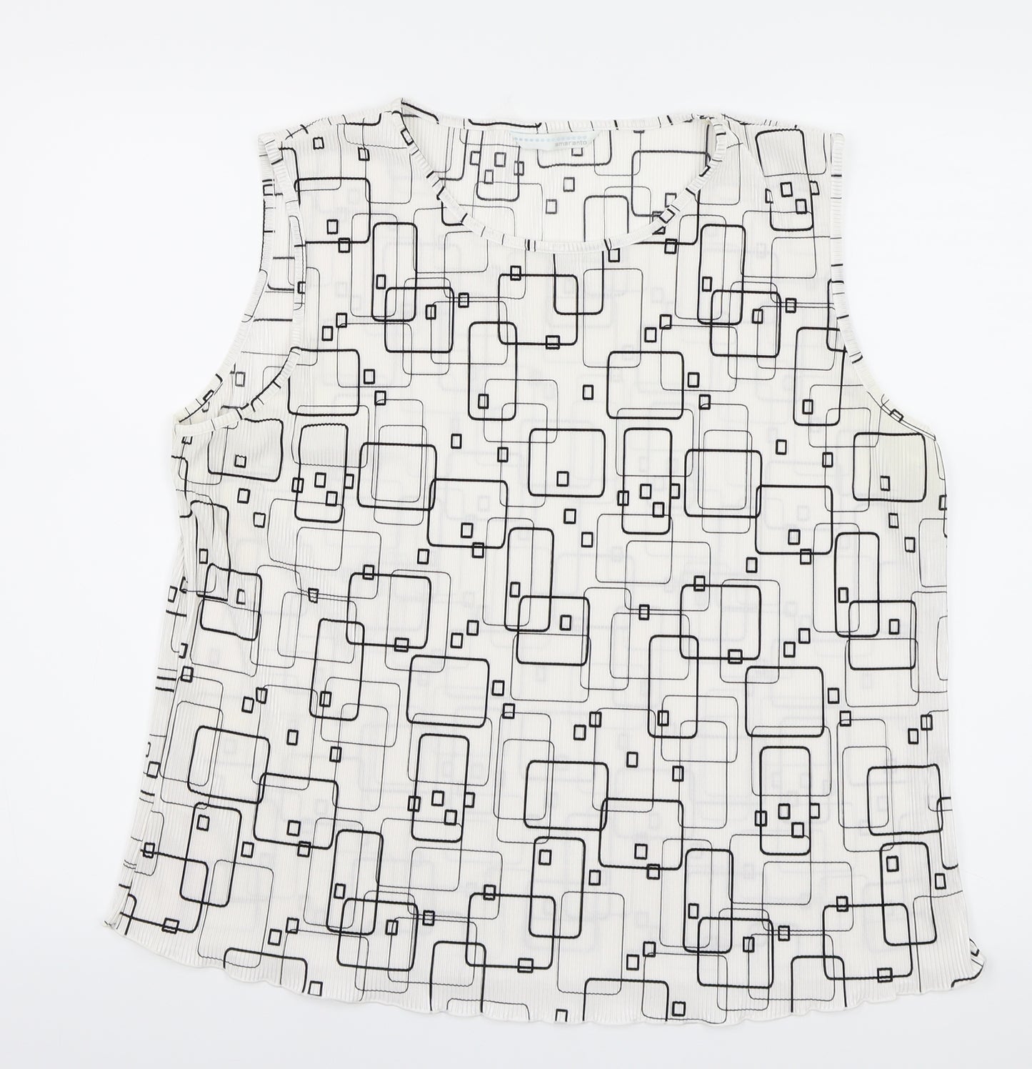 AMARANTO Womens White   Basic Blouse Size 18