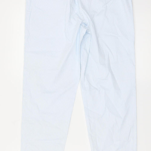 Marks and Spencer Womens Blue Striped  Trousers  Size 10 L26 in