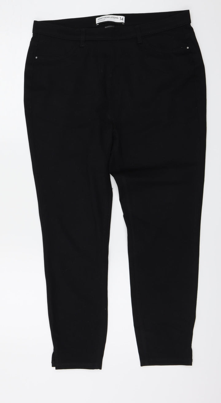 NEXT Womens Black Skinny Jeans Size 10 L24 in