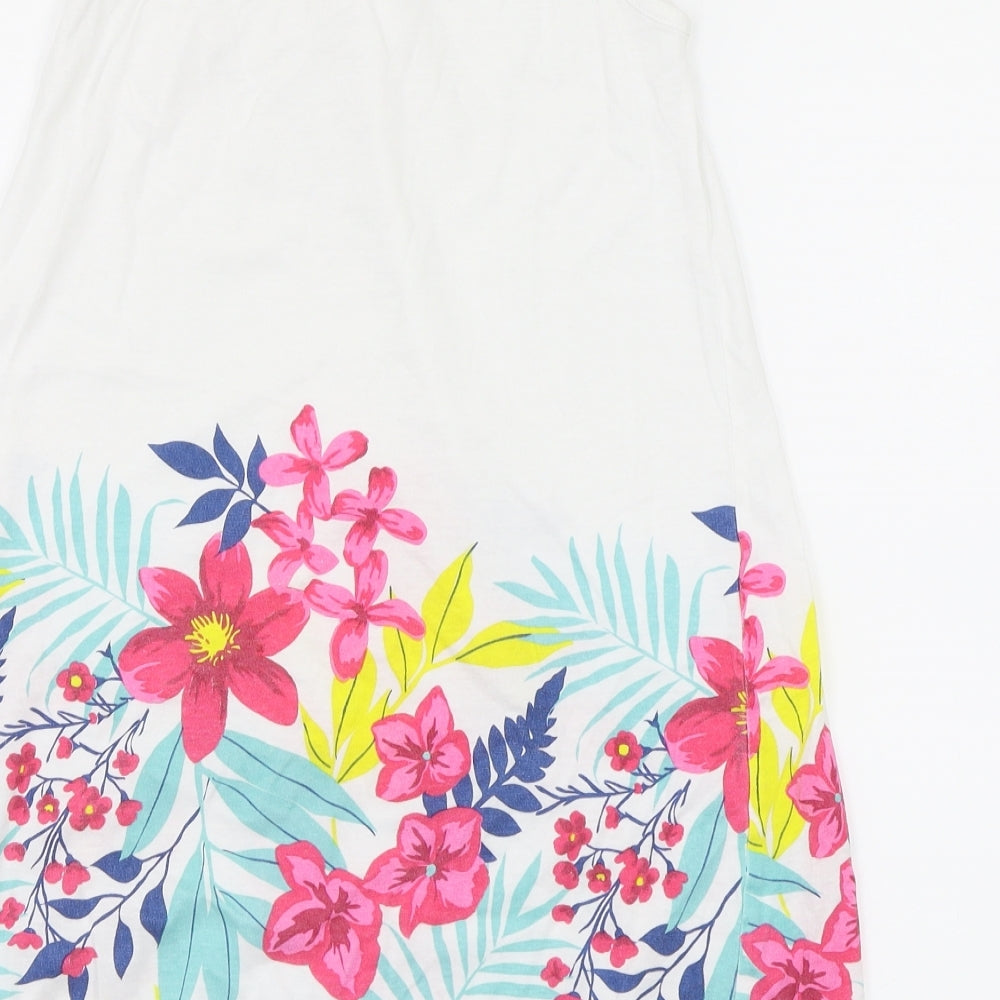 lily&dan  Girls White Floral  A-Line  Size 9-10 Years