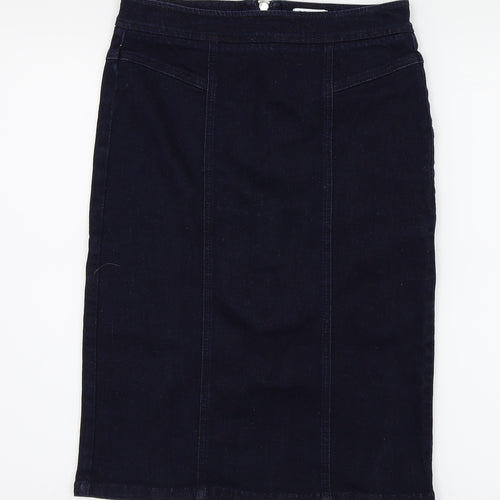 Miss Selfridge Womens Blue   A-Line Skirt Size 12