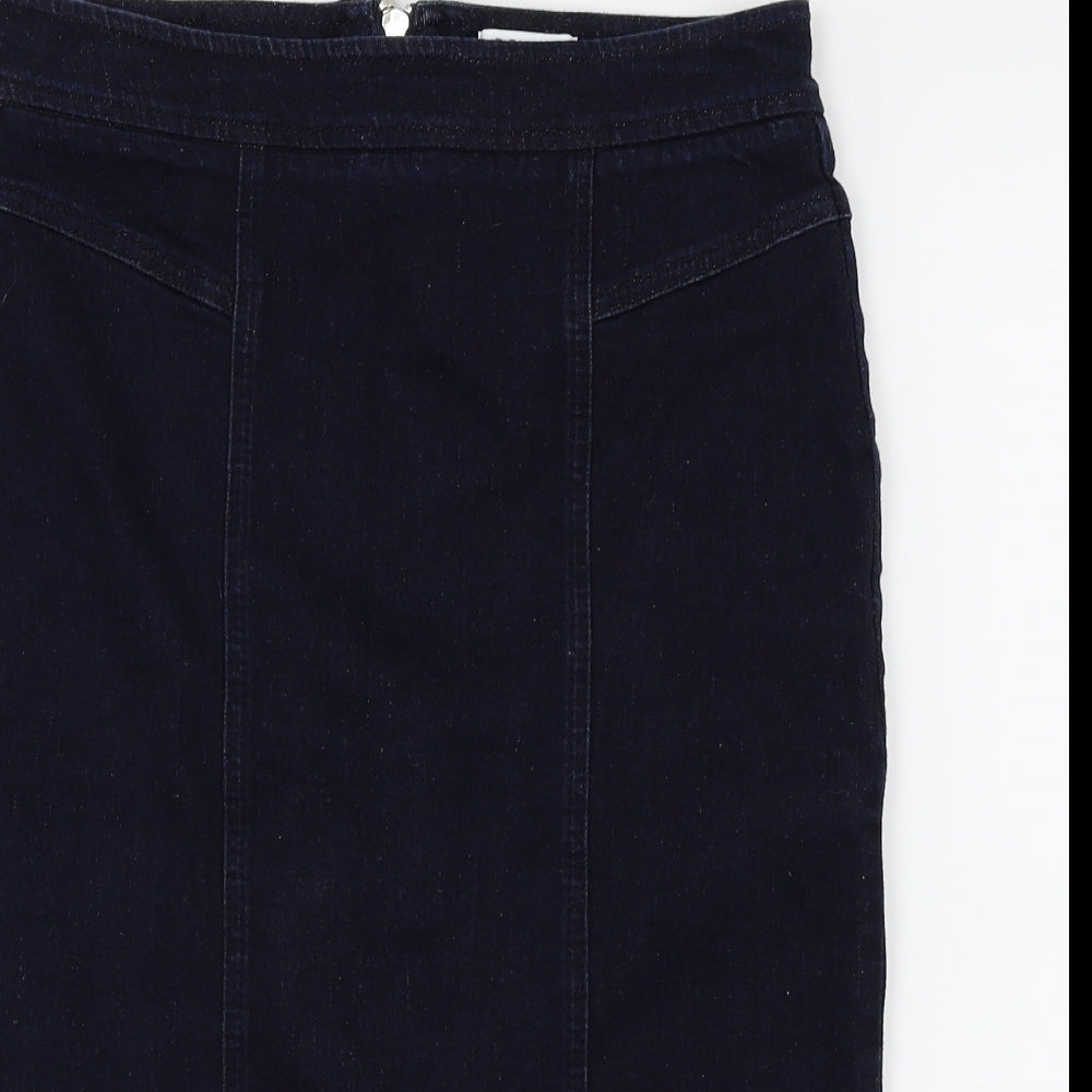 Miss Selfridge Womens Blue   A-Line Skirt Size 12