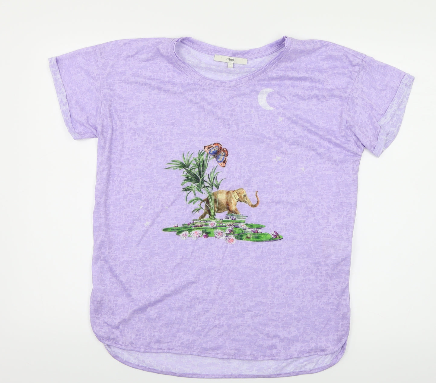 NEXT Womens Purple   Basic T-Shirt Size 14