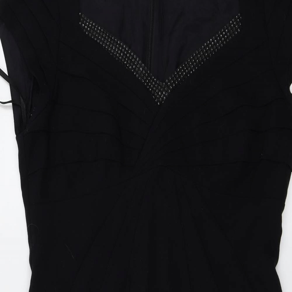 Jasper Conran Womens Black   A-Line  Size 14