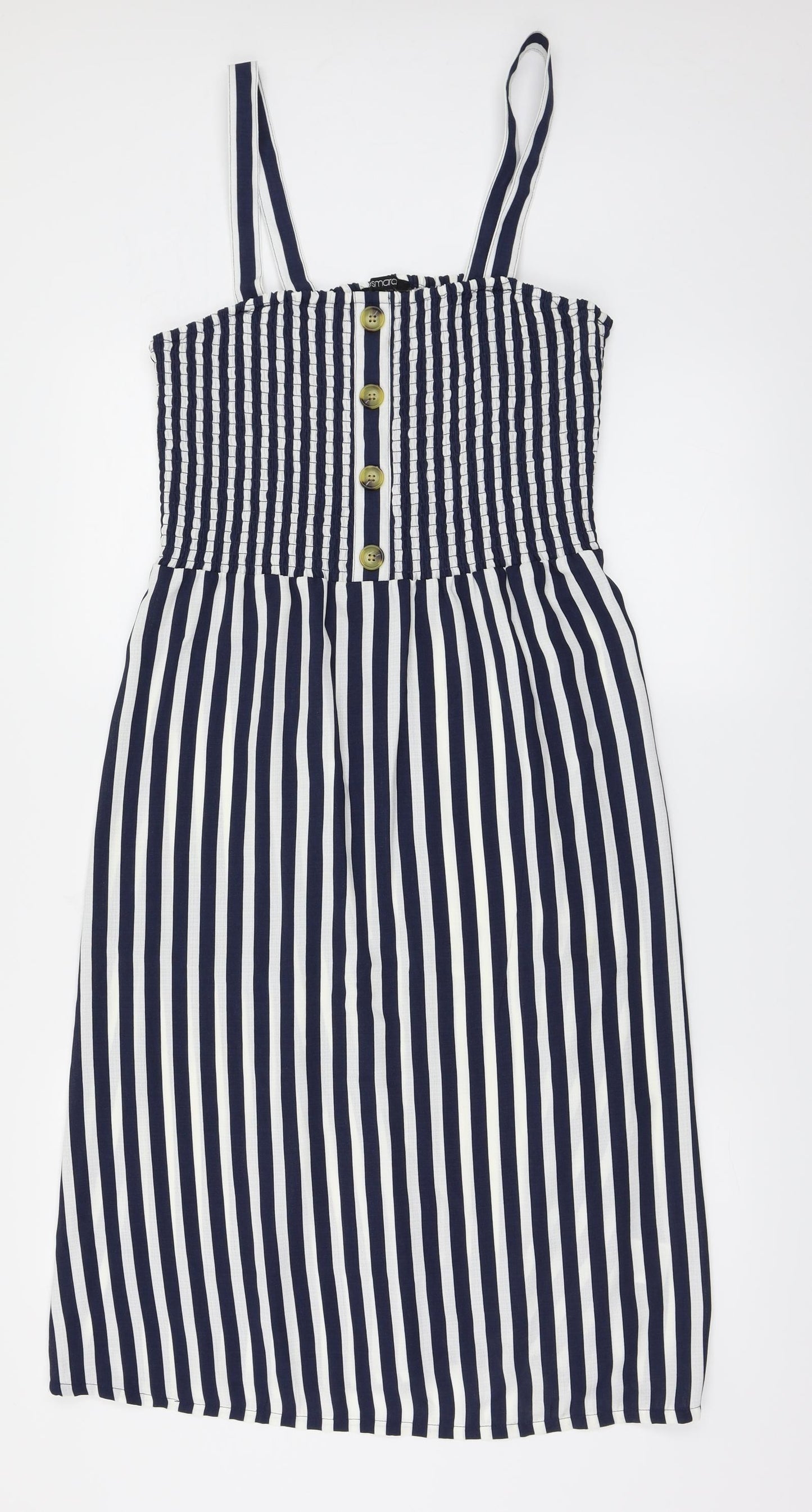 ESMARA Womens Blue Striped  A-Line  Size 16