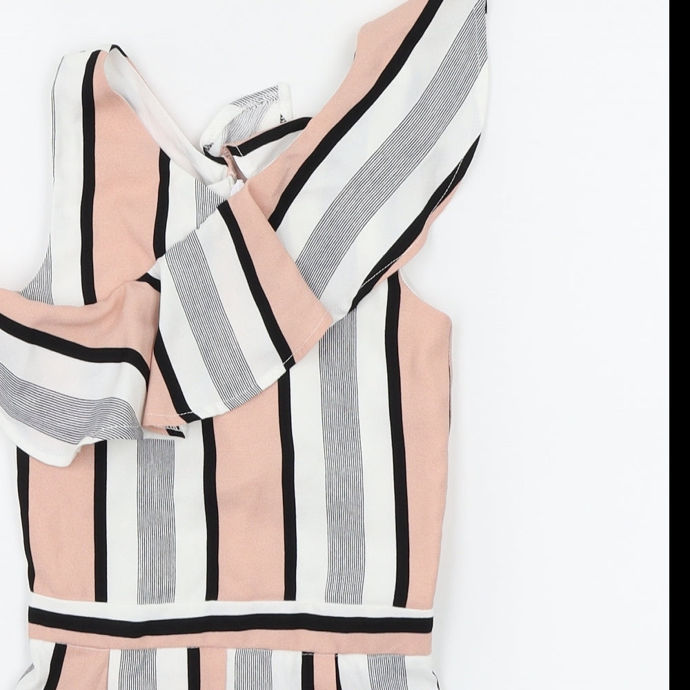 Firetrap Girls White Striped  Jumpsuit One-Piece Size 4-5 Years
