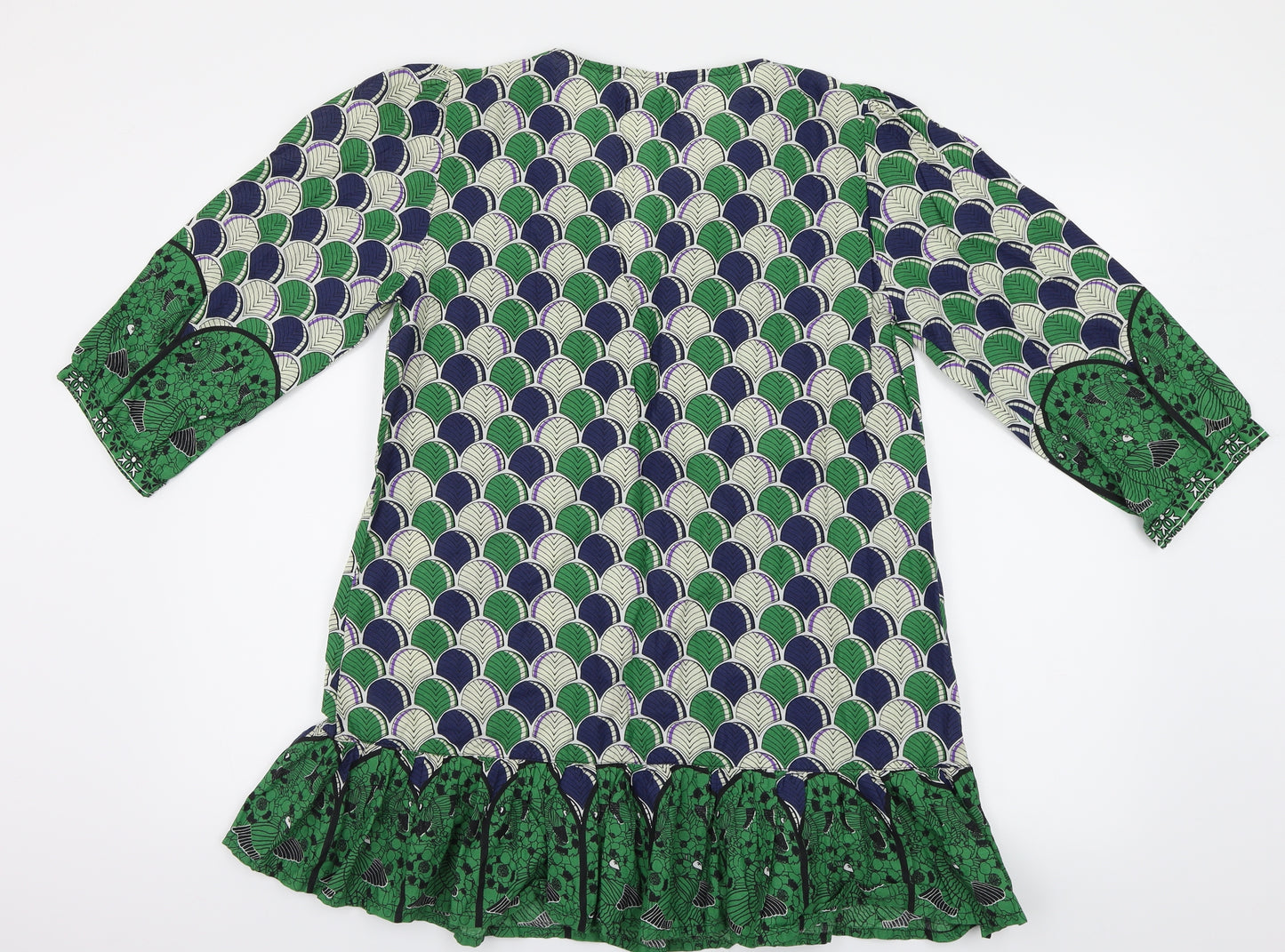 only  Womens Green Floral  Basic Blouse Size L