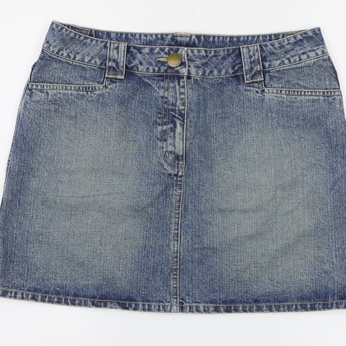 Dorothy Perkins Womens Blue   A-Line Skirt Size 16