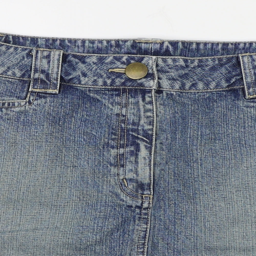 Dorothy Perkins Womens Blue   A-Line Skirt Size 16