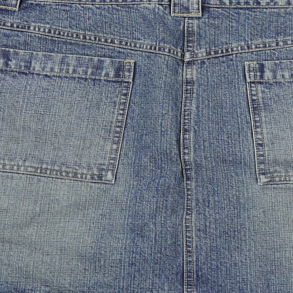 Dorothy Perkins Womens Blue   A-Line Skirt Size 16