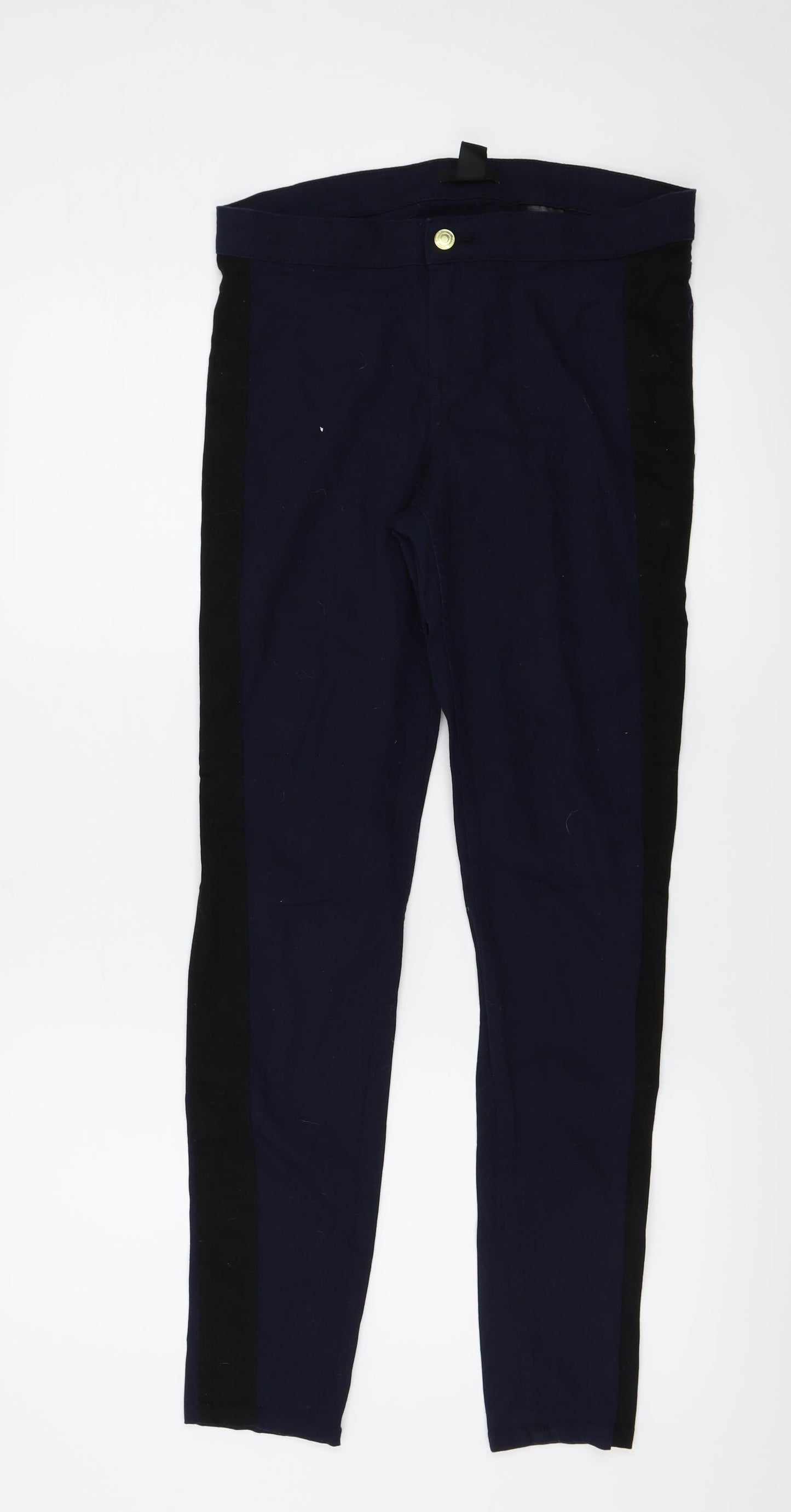 H&M Womens Blue   Trousers  Size 10 L27 in