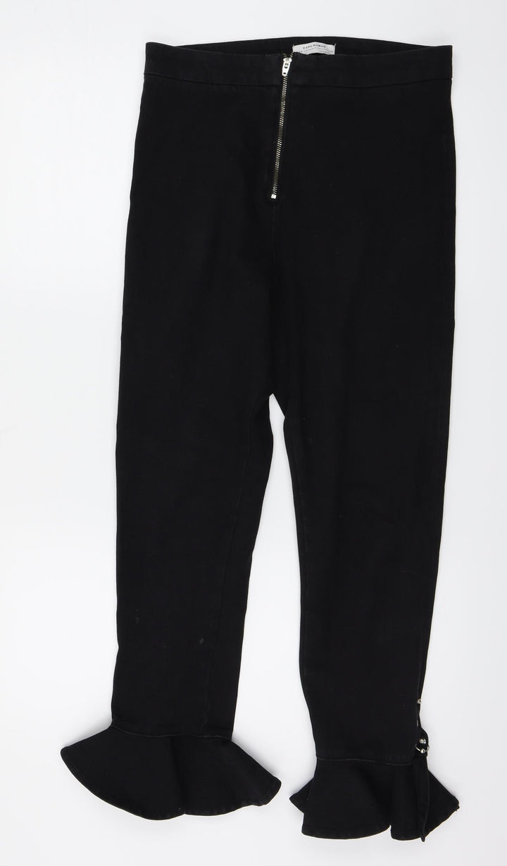 Zara Womens Black Straight Jeans Size 28 in L25 in