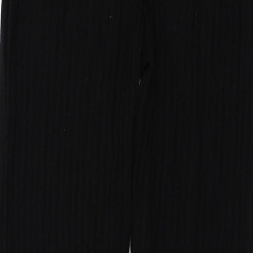 PRETTYLITTLETHING Womens Black   Trousers  Size M L26 in