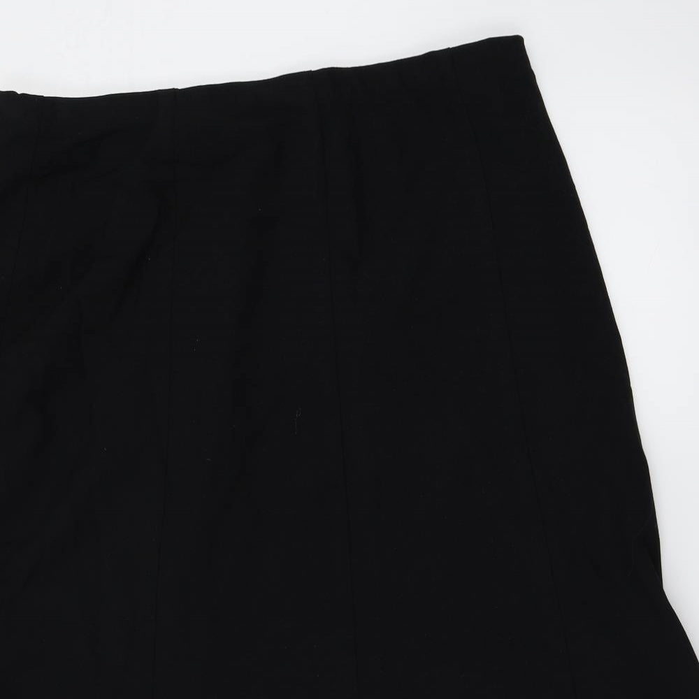 Marks and Spencer Womens Black   A-Line Skirt Size 16