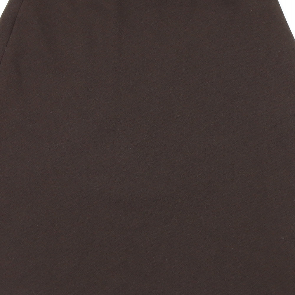 Marks and Spencer Womens Brown   A-Line Skirt Size 14