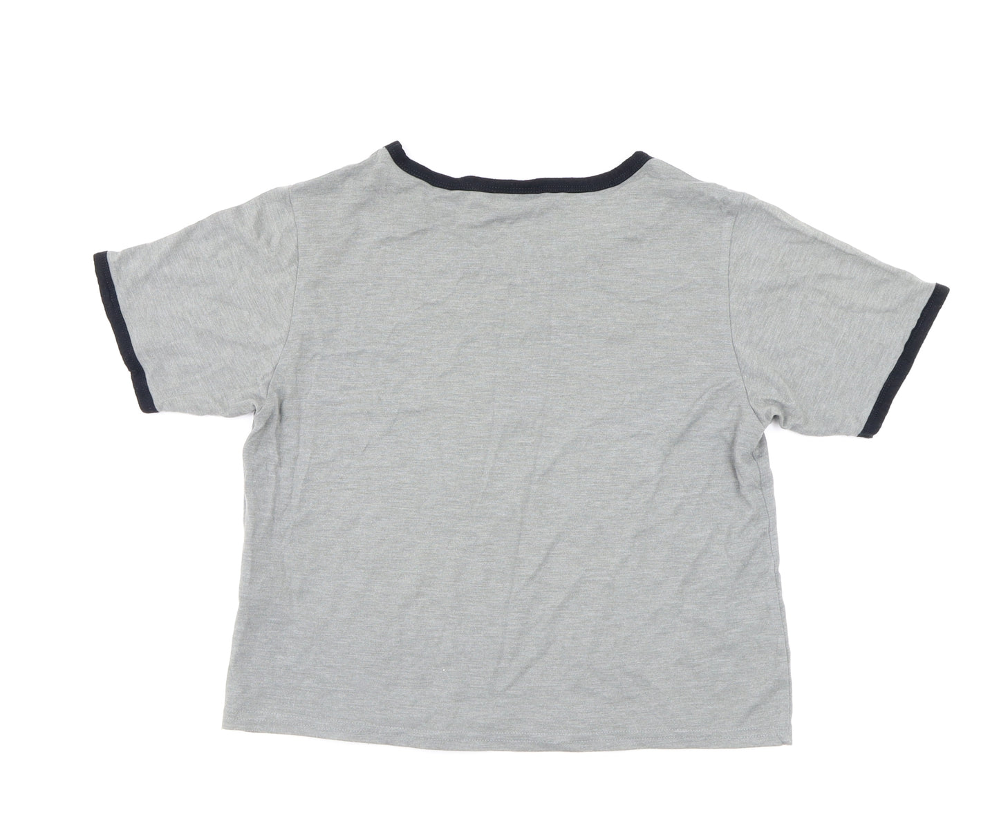 Topshop Womens Grey   Basic T-Shirt Size 10