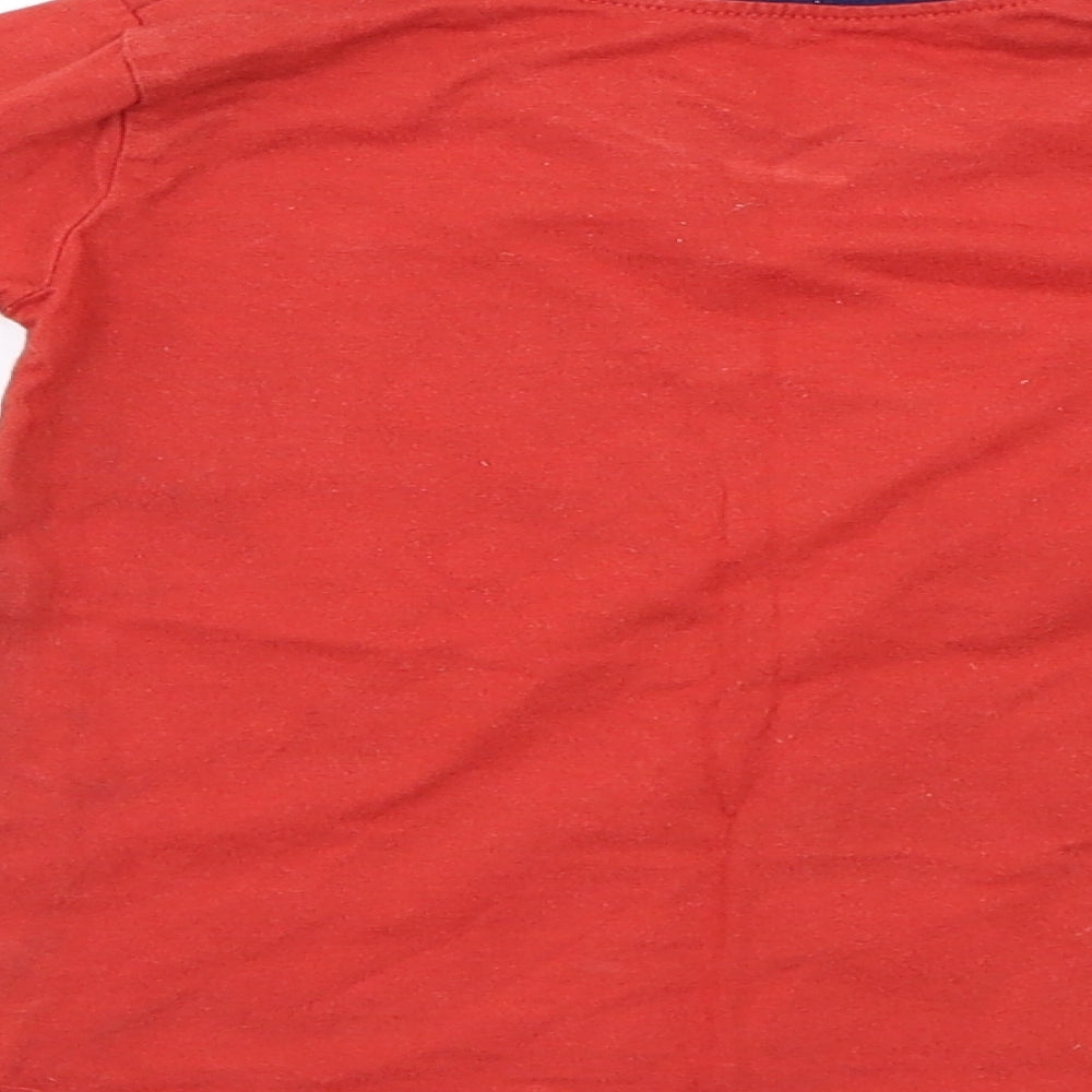 George Boys Red   Basic T-Shirt Size 12-18 Months