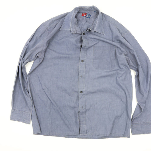 Oak Valley  Mens Blue    Button-Up Size L