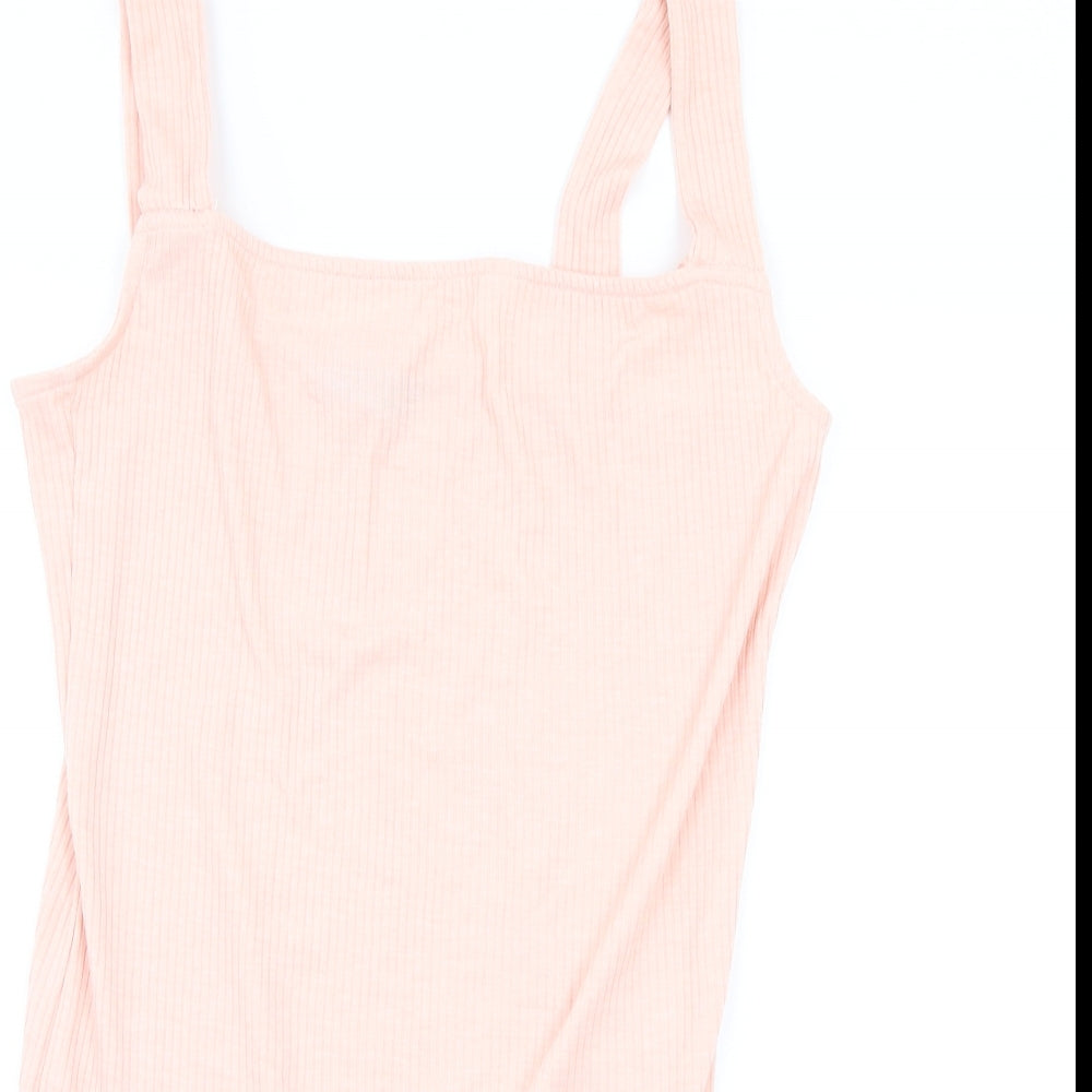 F&F Womens Pink   Bodysuit One-Piece Size 14