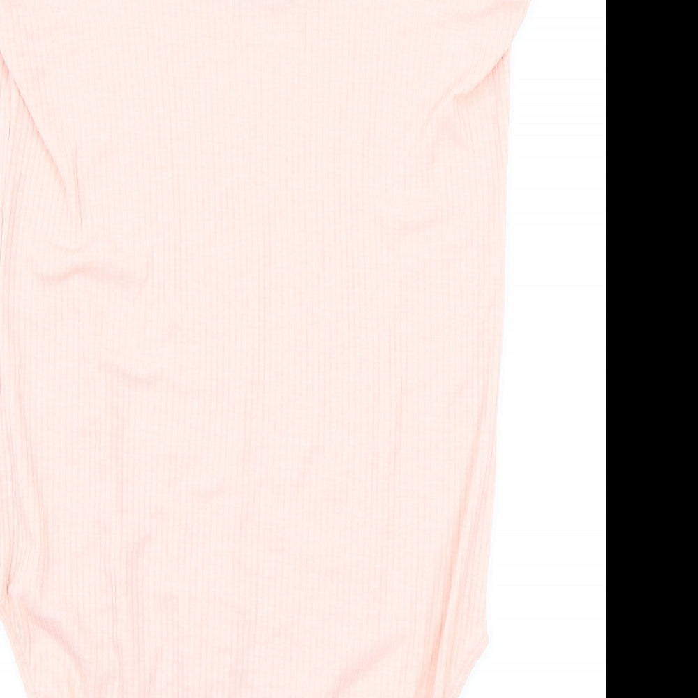 F&F Womens Pink   Bodysuit One-Piece Size 14