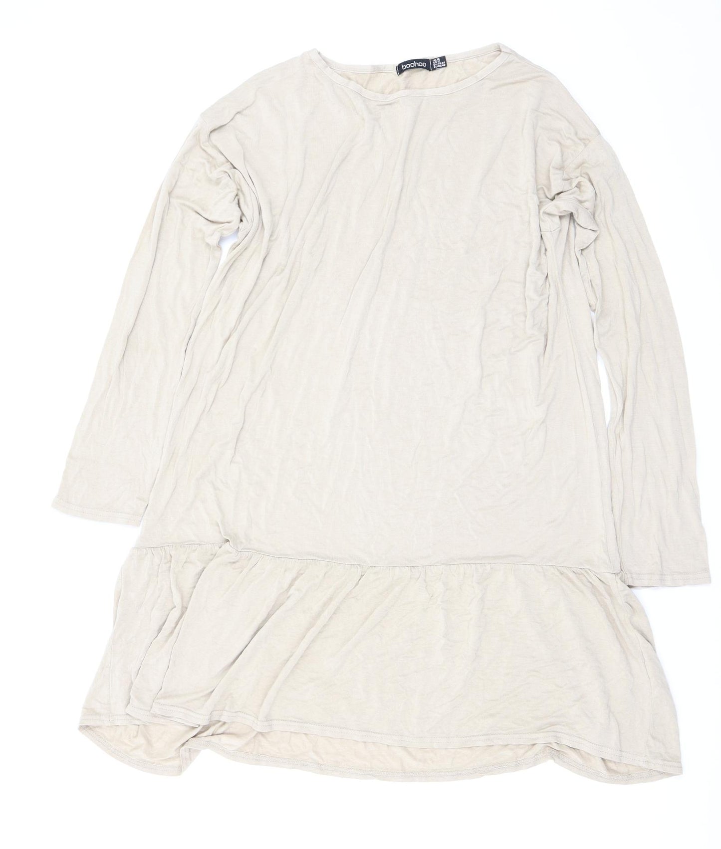 Boohoo Womens Beige   A-Line  Size 16