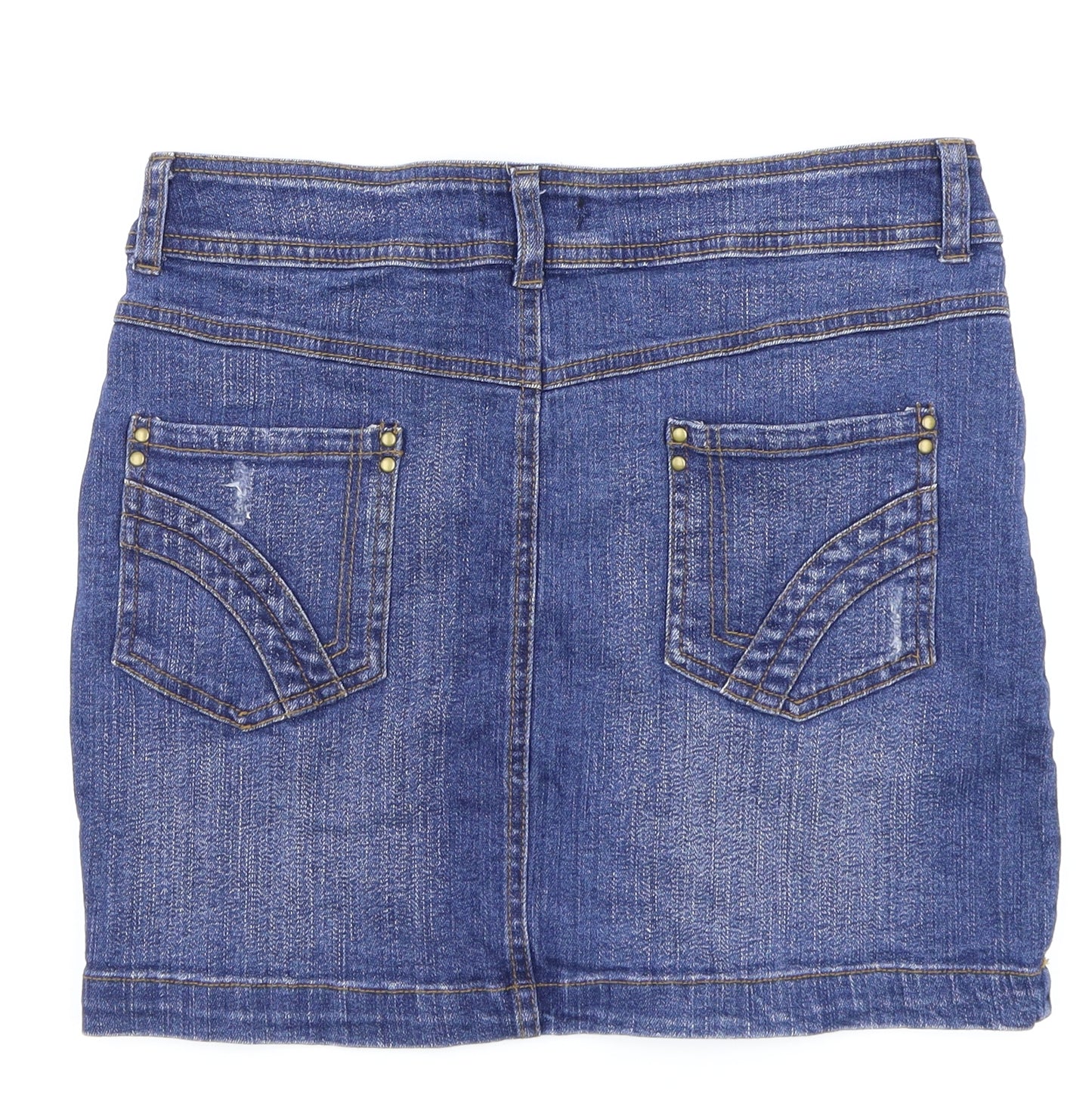 Papaya Womens Blue   A-Line Skirt Size 10