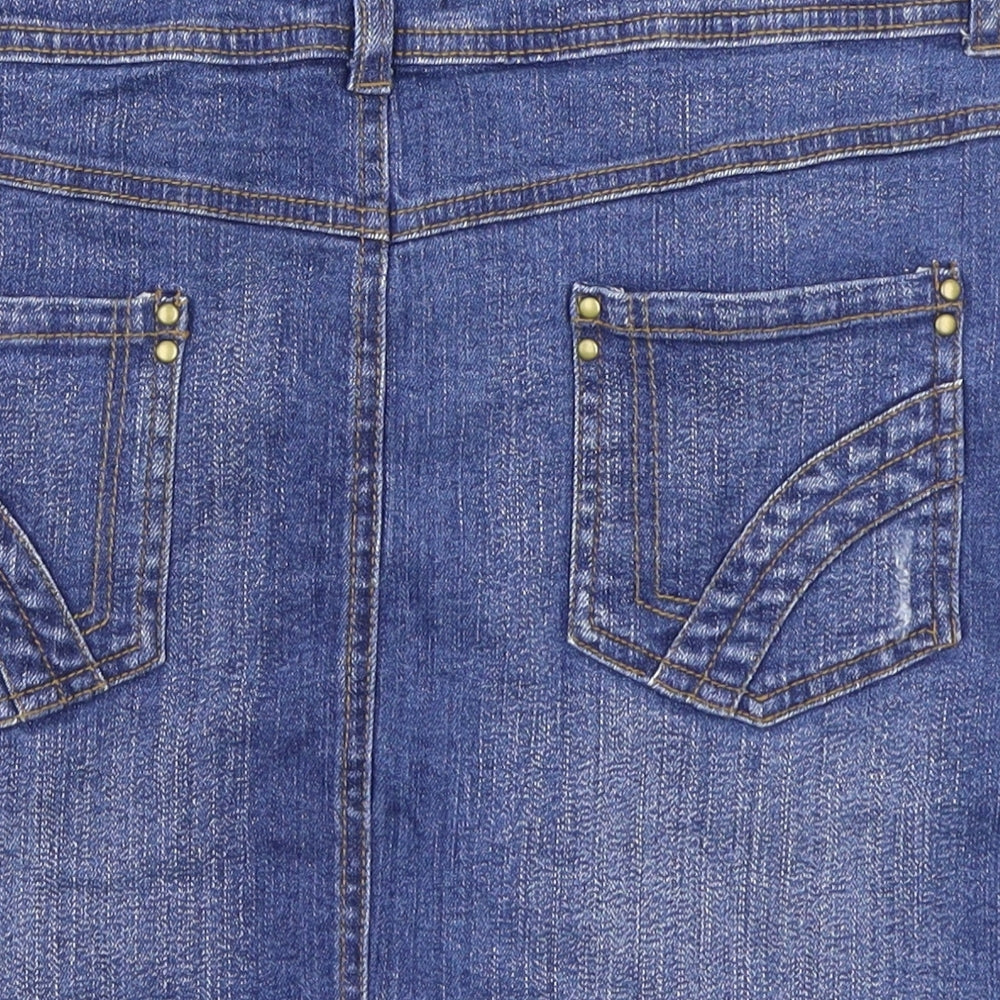 Papaya Womens Blue   A-Line Skirt Size 10