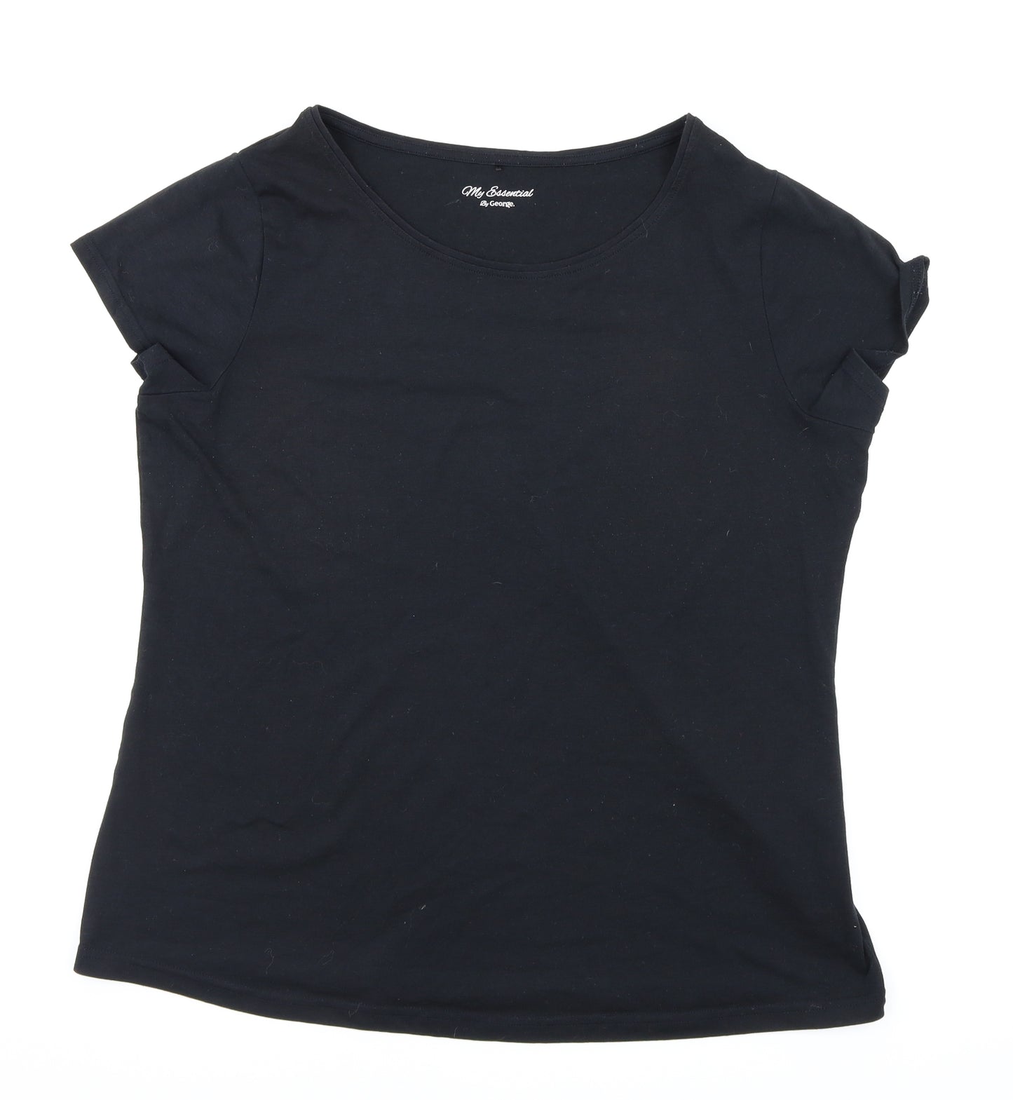 George Womens Black   Basic T-Shirt Size 18