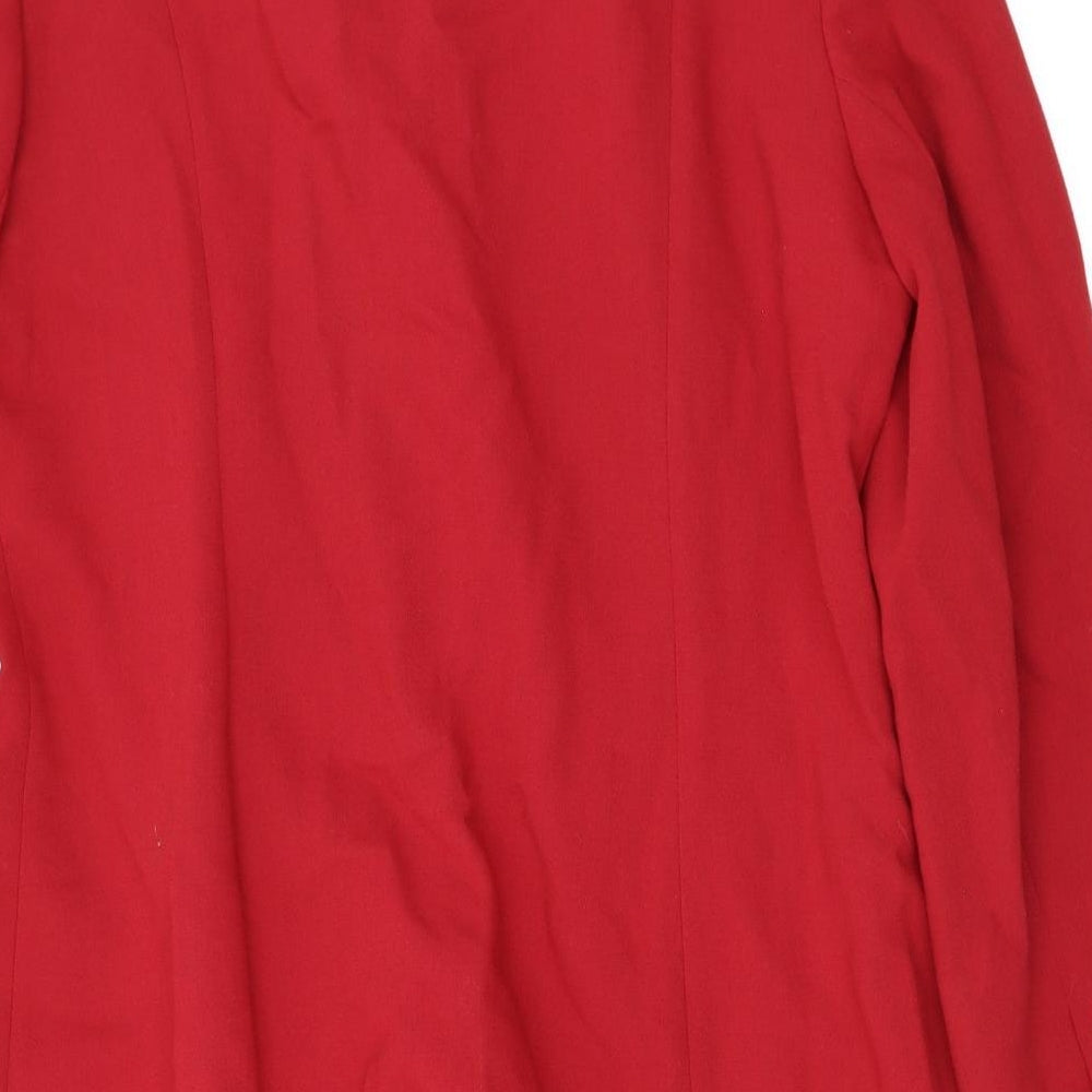 Wallis Womens Red   Jacket Coat Size 16