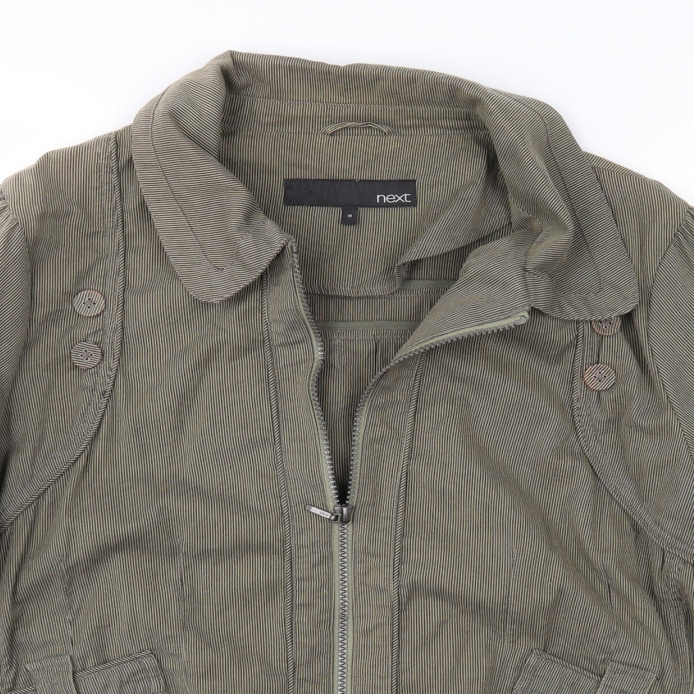 NEXT Womens Green Striped  Jacket  Size 18