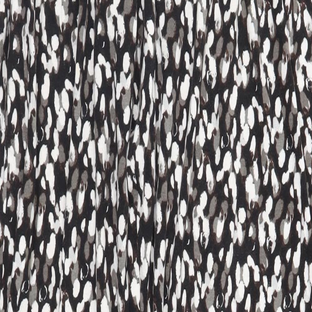 NEXT Womens Black Animal Print Jersey Harem Trousers Size 8 L31 in