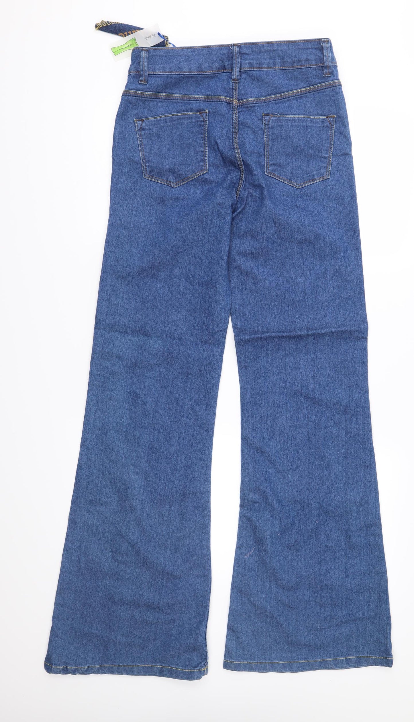 Falmer Womens Blue  Denim Flared Jeans Size 10 L33 in