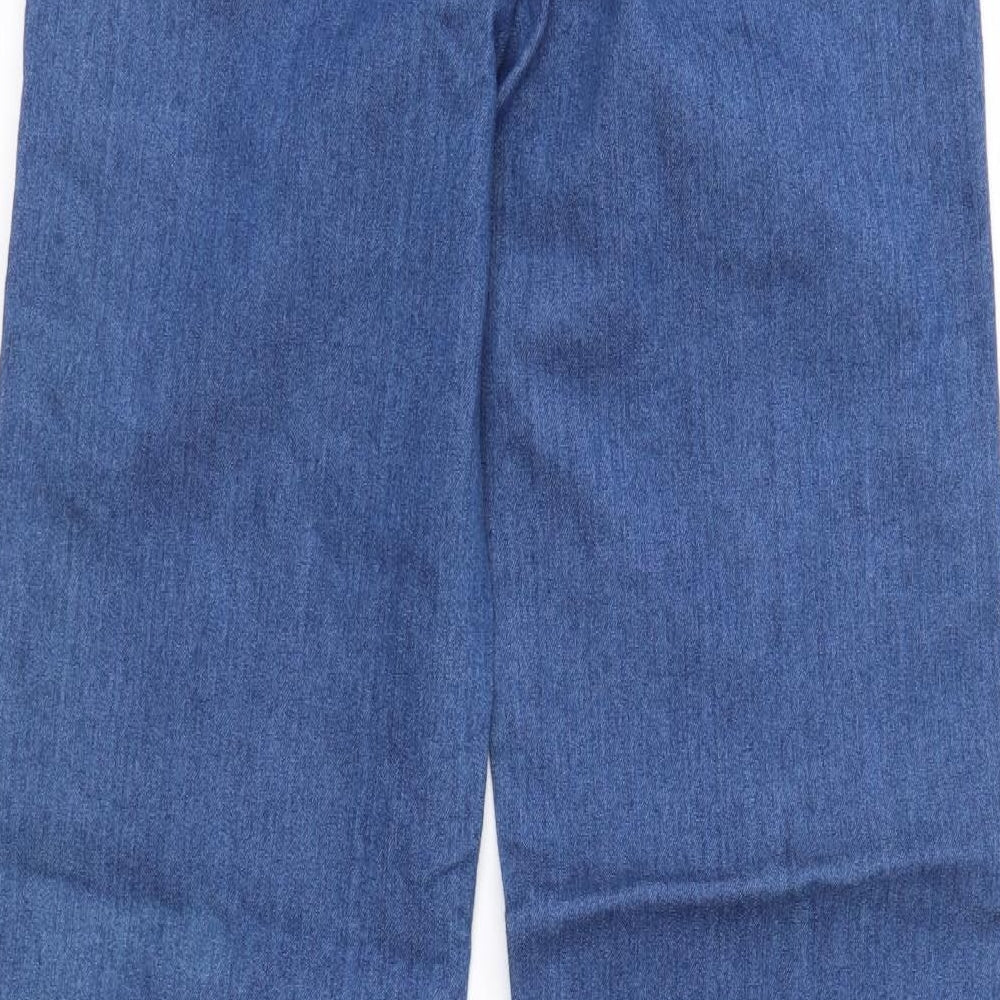 Falmer Womens Blue  Denim Flared Jeans Size 10 L33 in