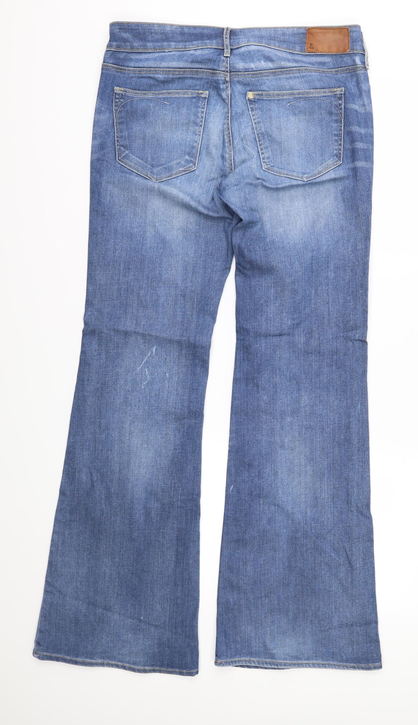 H&M Mens Blue  Denim Flared Jeans Size 30 in L32 in