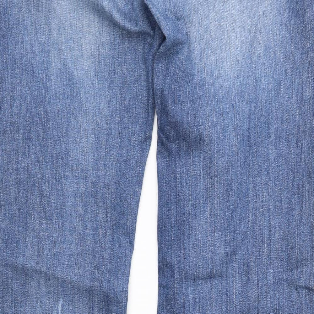 H&M Mens Blue  Denim Flared Jeans Size 30 in L32 in