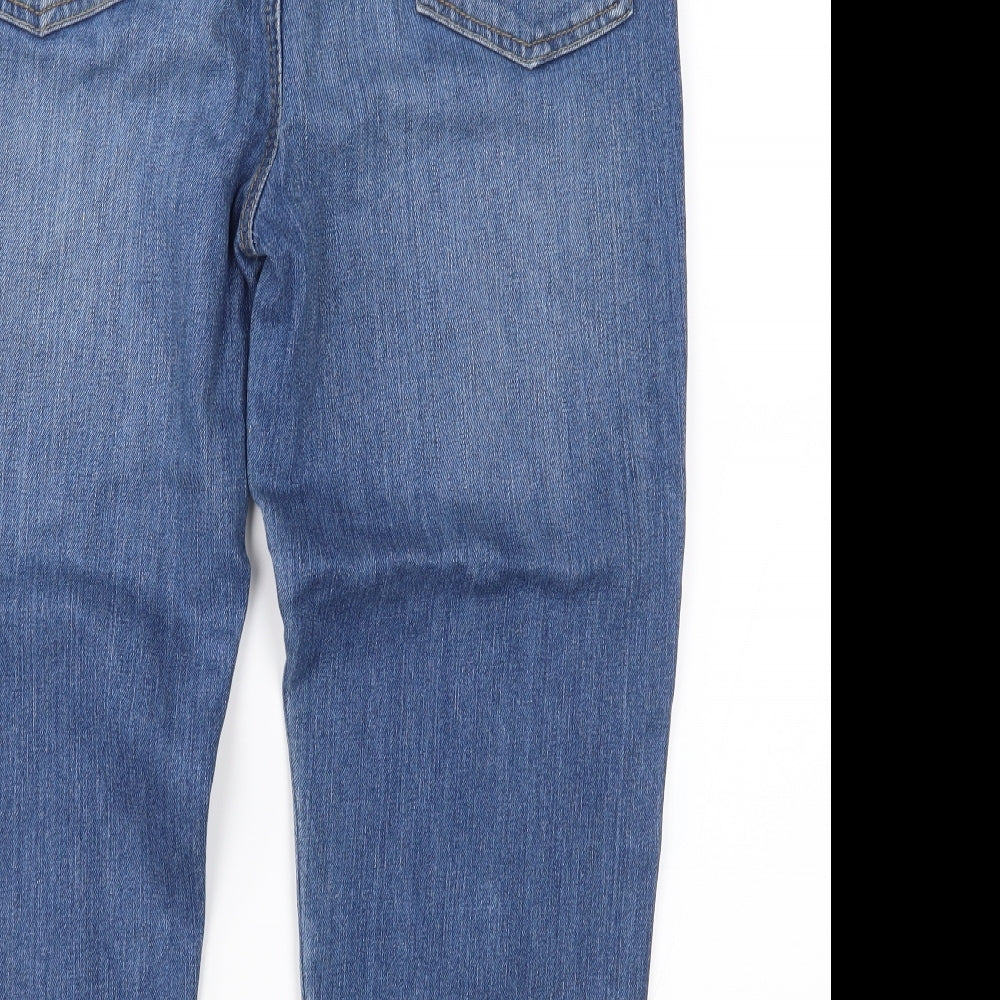 Matalan Womens Blue  Denim Cropped Jeans Size 12 L21 in