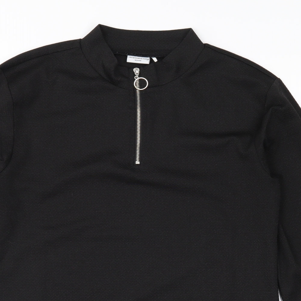 Jacqueline De Yong Womens Black   Basic Blouse Size M