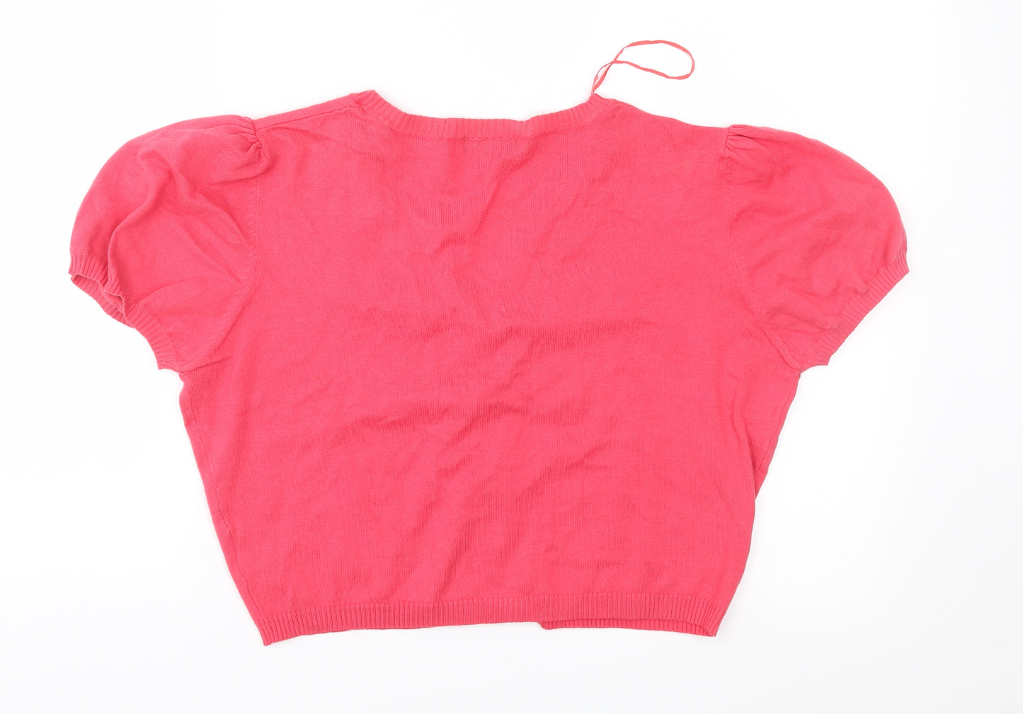 Papaya Womens Pink  Knit Cardigan Jumper Size 18